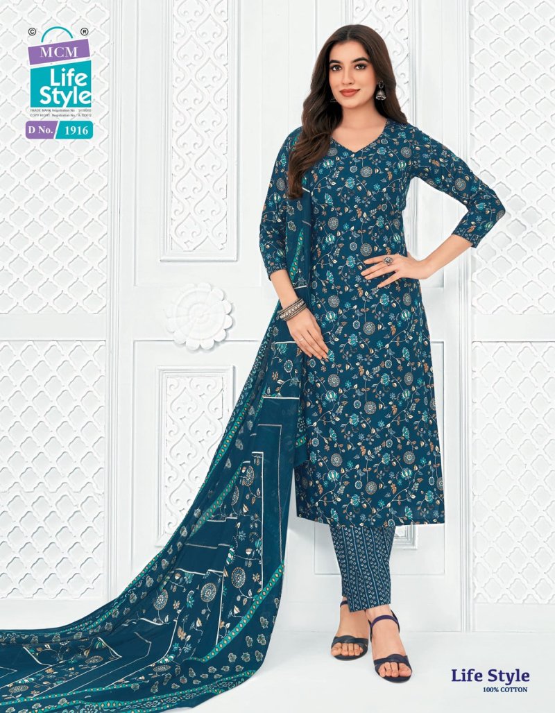 Lifestyle Vol 19 By Mcm Cotton Printed Kurti With Bottom Dupatta